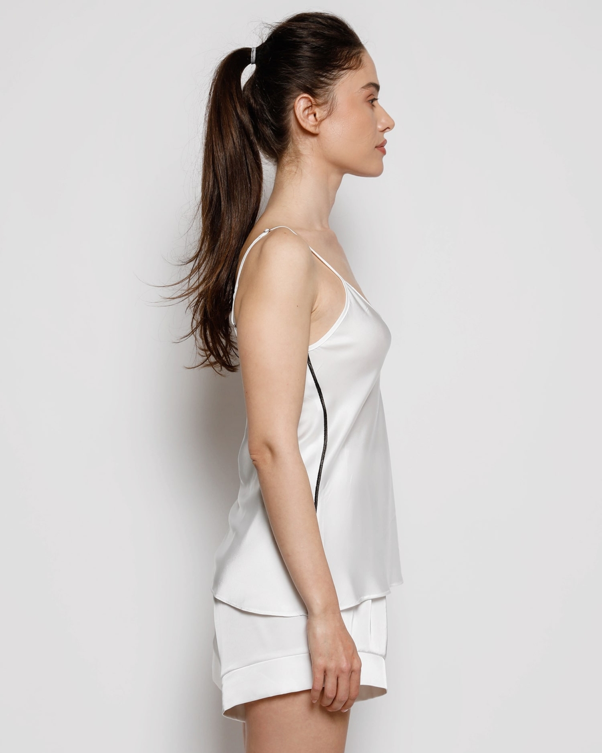 pijama-scurta-alba