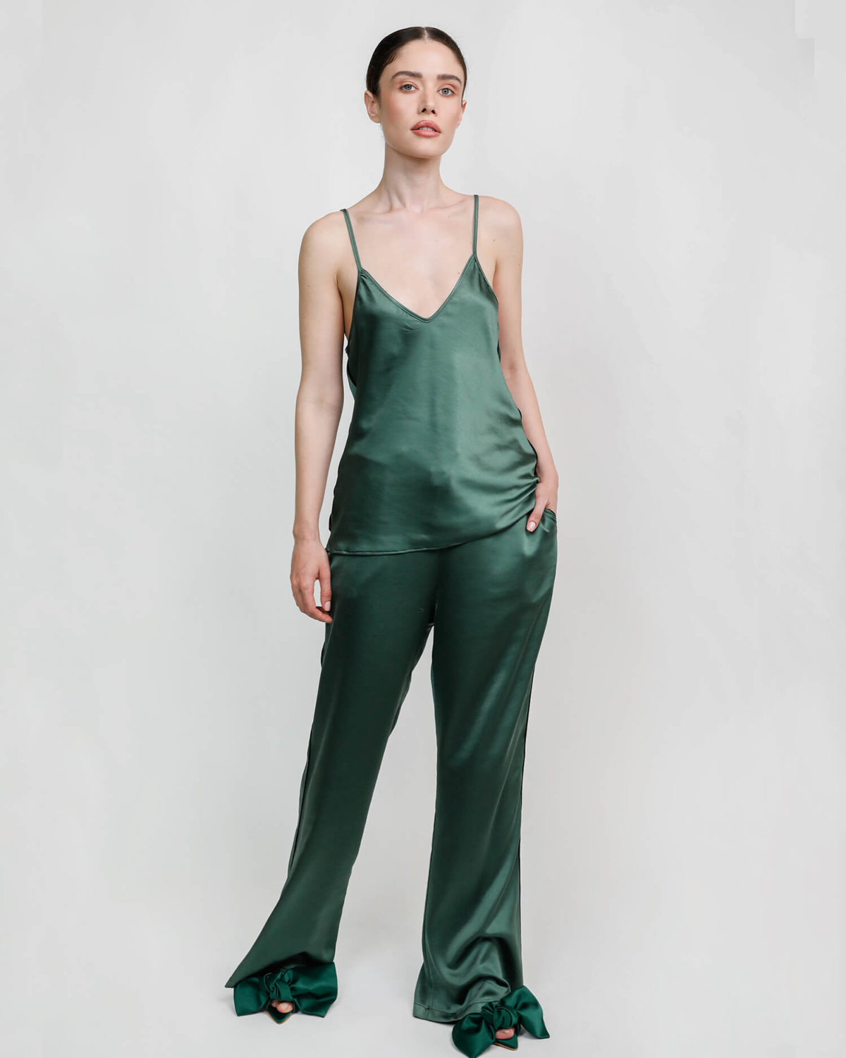pijama-lunga-verde