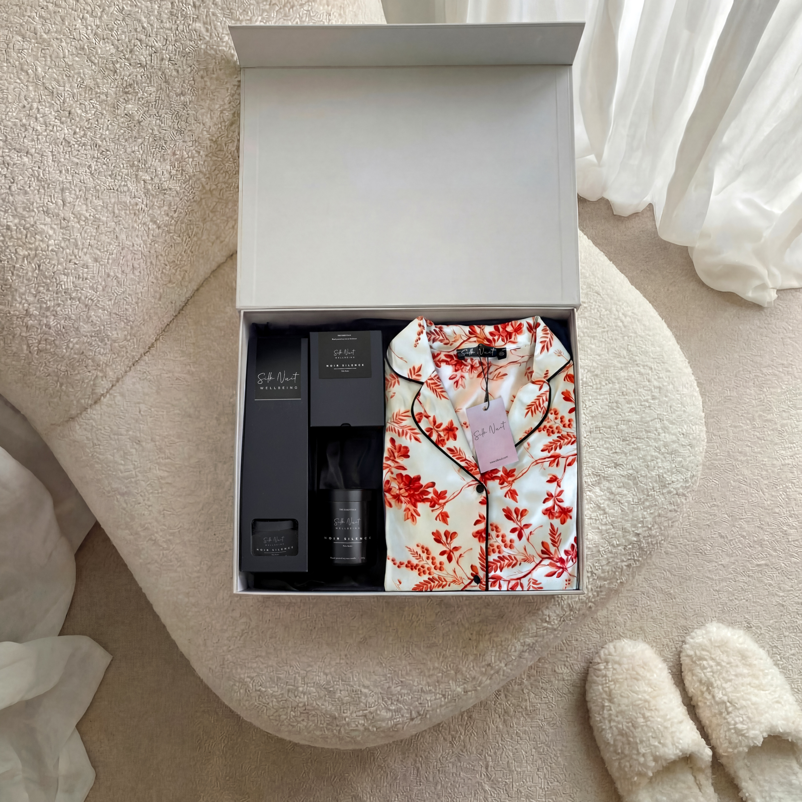 Cutie cadou Flower Blossom burgundy