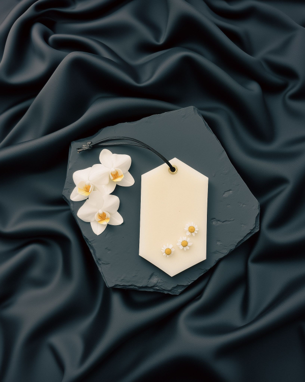 Lumânare din ceară de soia 100%, Silk Nuit, cu aroma Luscious Vanilla. Note de vanilie de Madagascar, nucșoară, nuci și mosc. Made in Romania.