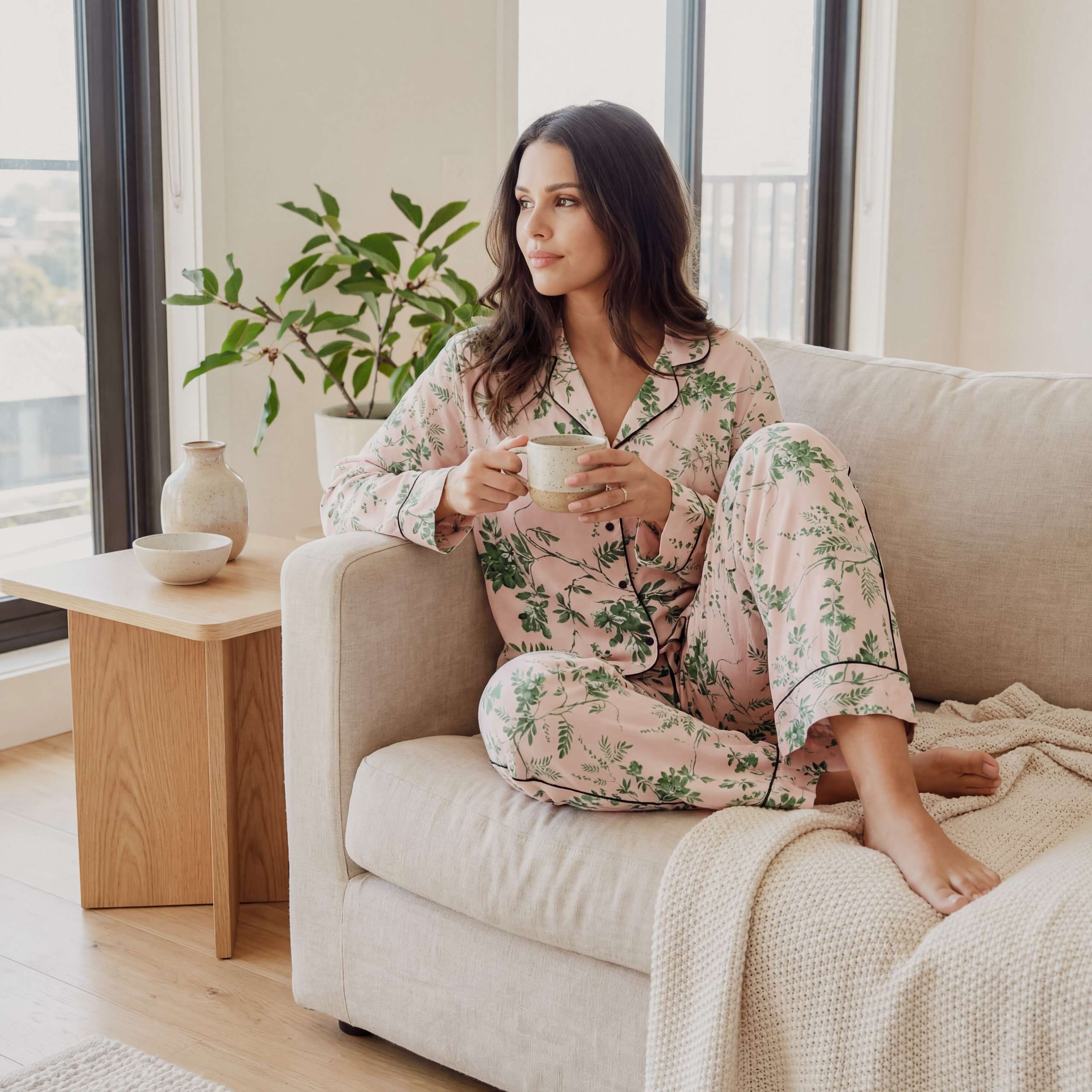 Pijama lunga Flower Blossom